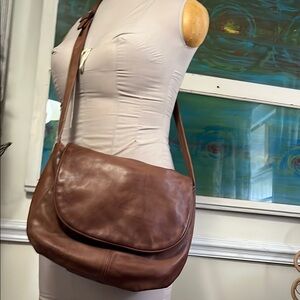 Brown Leather Crossbody Bag